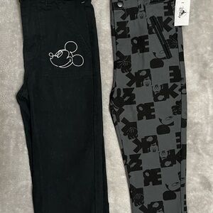 Disney Kids Jeans Set - Black & Gray Mickey Print